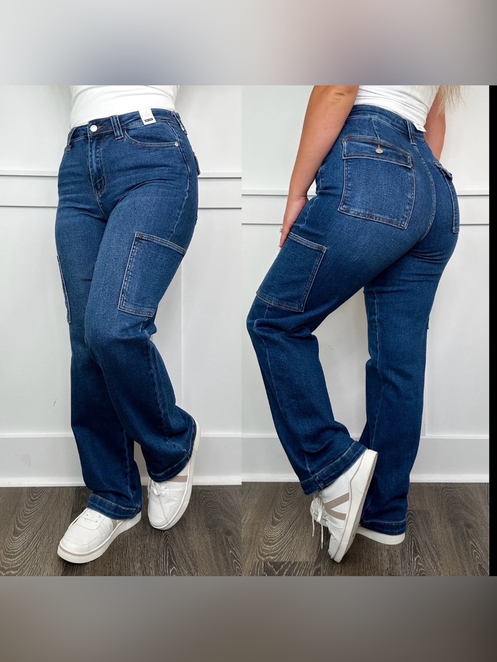 Judy Blue High-Rise Wide Leg Cargo Jeans